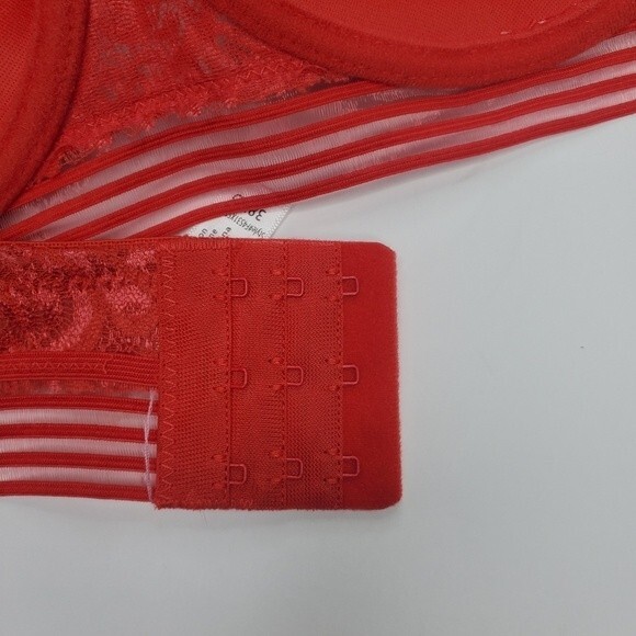 Burnt orange lace bra adjustable straps 38DD - Picture 4 of 6